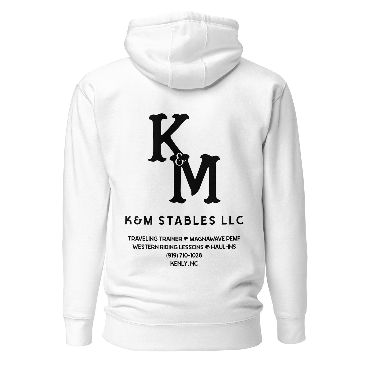 K&M Stables LLC Black Logo Unisex Hoodie