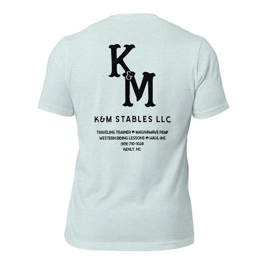 K&M Stables LLC Black Logo Unisex t-shirt